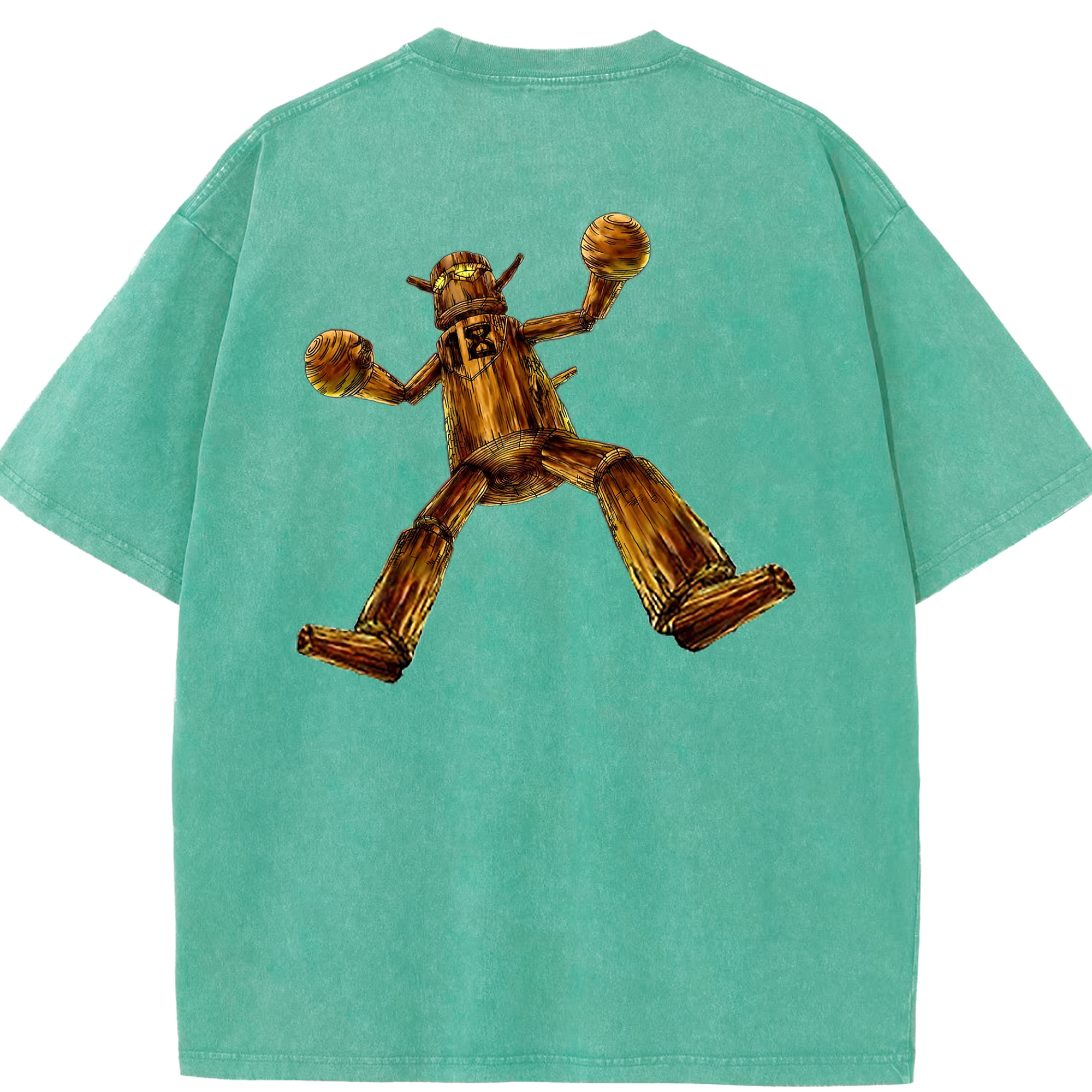 （画像用） 遊☆戯☆王 Yu-Gi-Oh! 綿100% ヴィンテージ風 半袖Tシャツ（背面プリント）